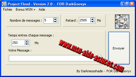 Project Flood : envoyer plusieurs fois le même message Projectflood